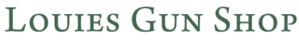 Louies Gun Shop Display logo